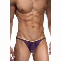 Мужские трусы слипы фиолетово-оранжевые Cosmos Colors L20POG