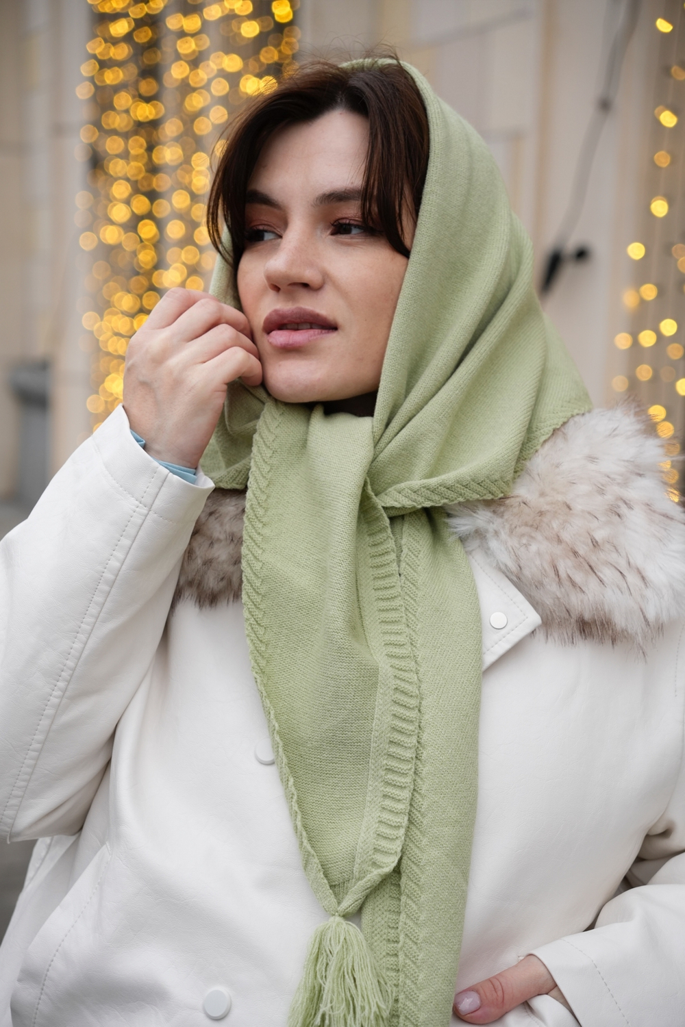 Косынка облегченная фисташка