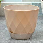 Горшок цветочный Laurel 1,3л d145мм с поддоном (бежевый)