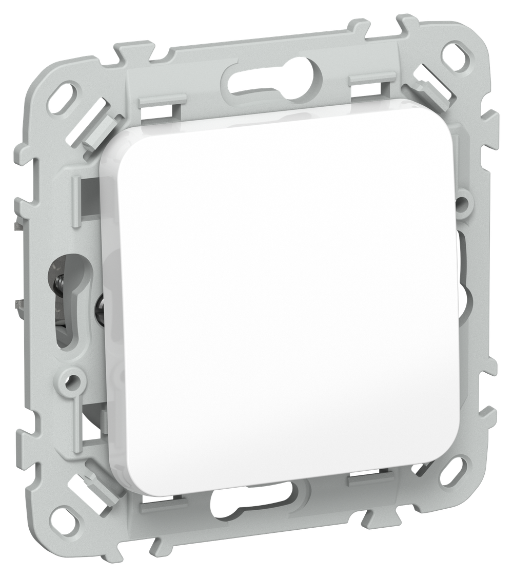 FLITE Выключатель 1-клавишный проходной 10А ВС61-1-0-ФлБ белый IEK