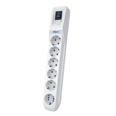 ZIS Сетевой фильтр PILOT L (GP) 3м (5 розеток + 1 в формате GP, до 7 потребителей)  (арт.172)