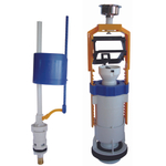 Арматура к смыв. бачку Кноп. DECO+UNI BOTTOM хром 1/2 ниж/подв. пласт. 037192 OLI (Португалия)