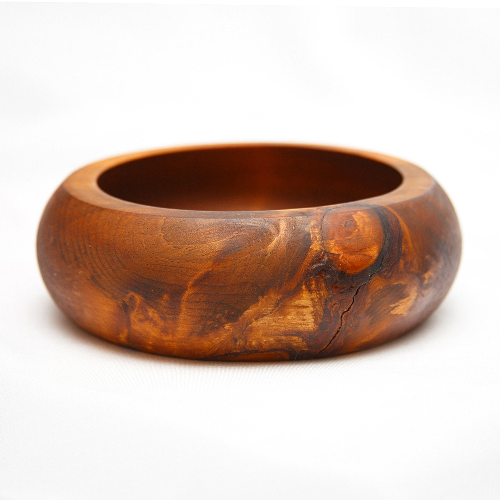 Деревянная глубокая тарелка-чаша Art of Siberia из древесины кедра T57