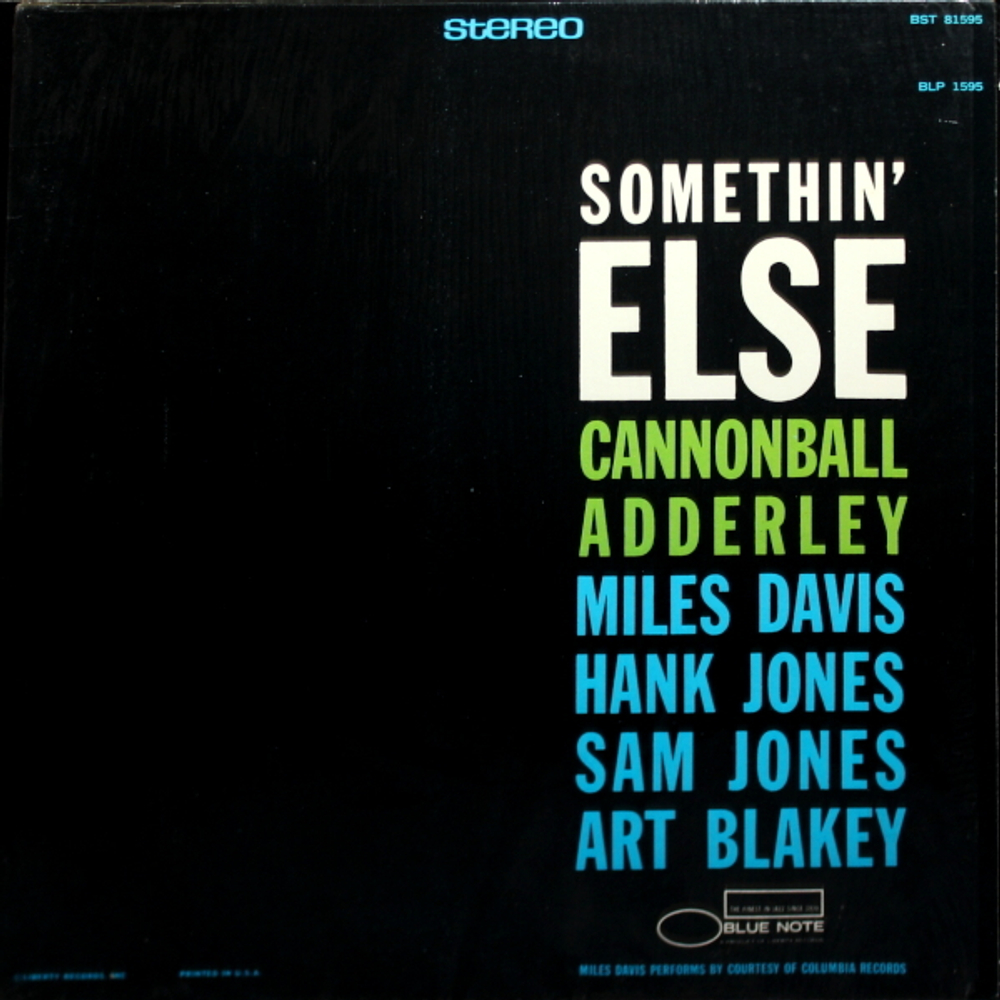 Cannonball Adderley / Somethin' Else (LP)