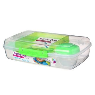 Ланч-бокс с баночкой Sistema &quot;Bento TO GO&quot;, многосекционный, 1,76 л, цвет Зеленый