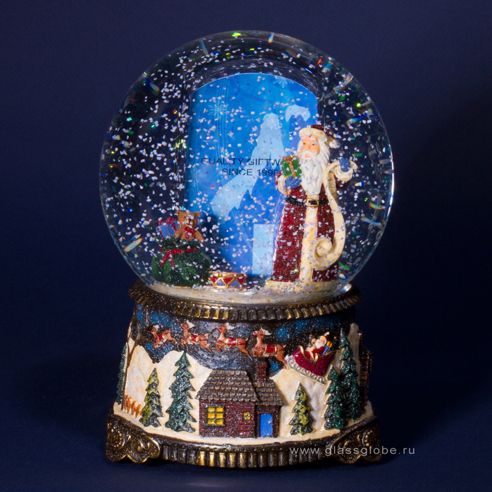 снежный фотошар Санта