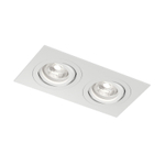 Встраиваемый влагозащищённый светильник HYDRO, IP44, 2?15 Вт LED макс., GU10, алюминий, белый