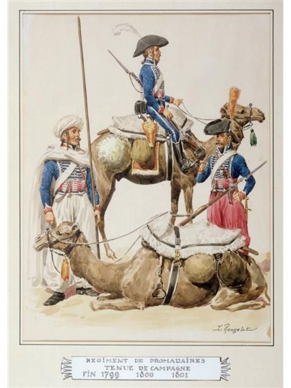 Оловянный солдатик Рядовой полка дромадеров, 1799 год