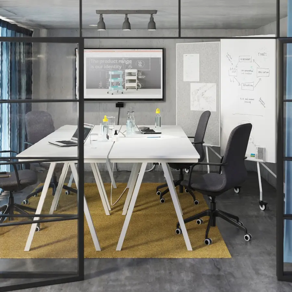 Письменный стол - IKEA TROTTEN, 120х70 см, белый, ТРОТТЕН ИКЕА