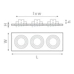 i539070607 Светильник INTERO 16 Triple QUADRO (217539+217607+217606+217607)
