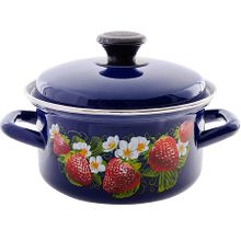 Кастрюля эмалированная Керченский металлургический завод 51915-353-6син, 1,5 л