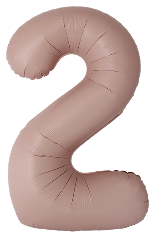 FM (40''/102 см) Цифра, 2 Slim, Винтажная роза, Матовый, 1 шт. в уп.