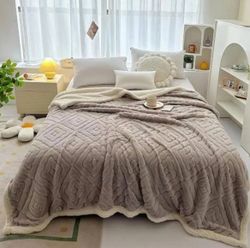 Плед РОМБ ВЯЗКА 2сп