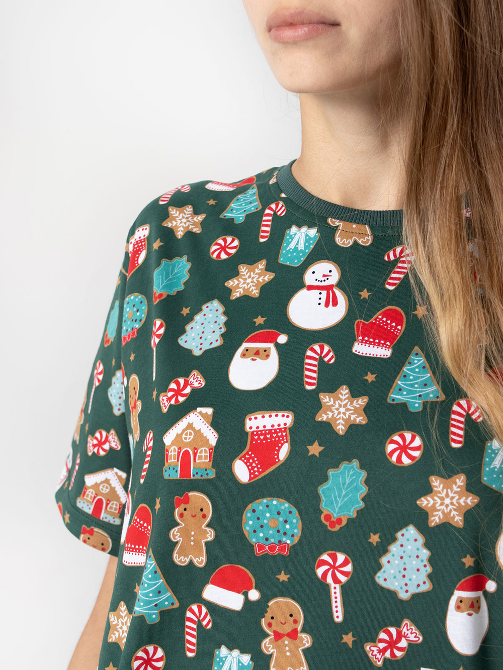 Пижама женская Mjölk Имбирный пряник, с коротким рукавом