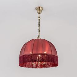 Citilux Базель CL407133 Люстра подвесная с бордовым абажуром
