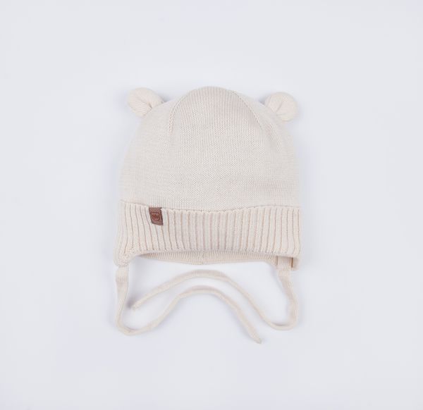 Шапка хлопковая однослойная с ушками 