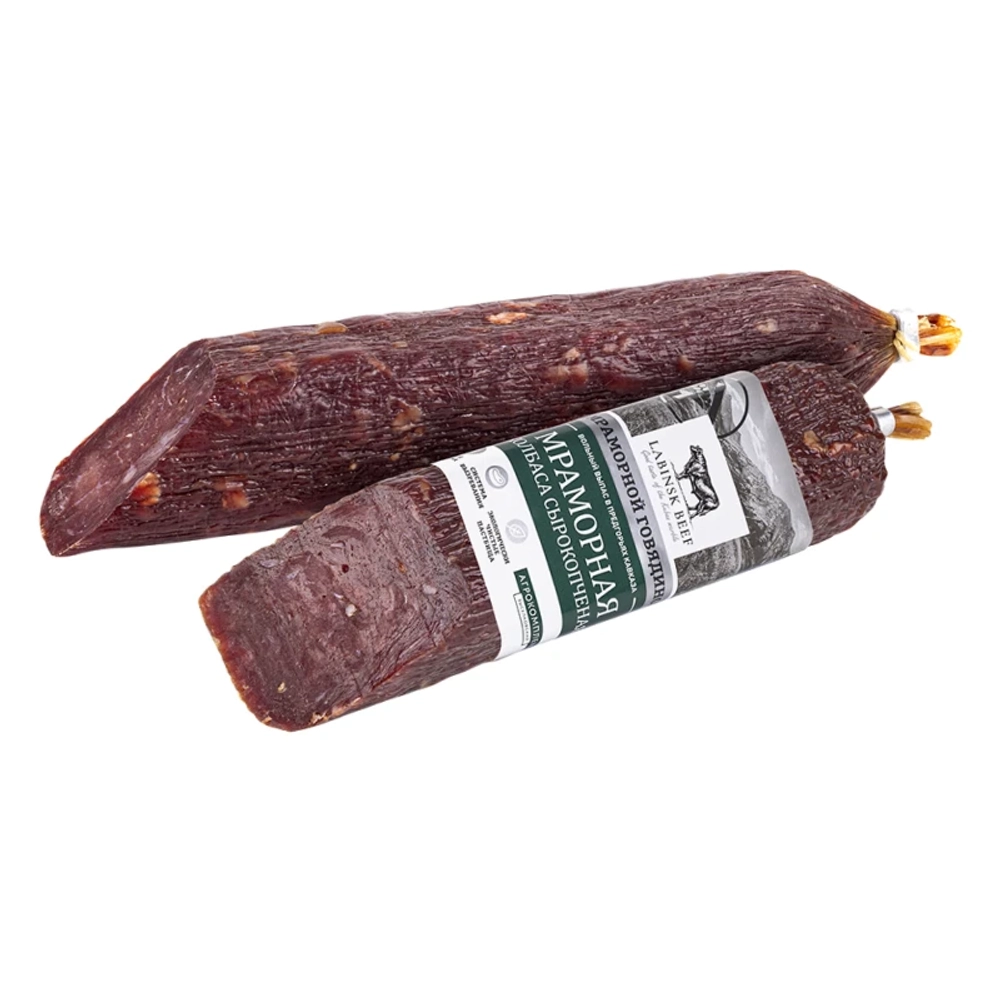 Колбаса сырокопченая Мраморная 200 гр Labinsk Beef