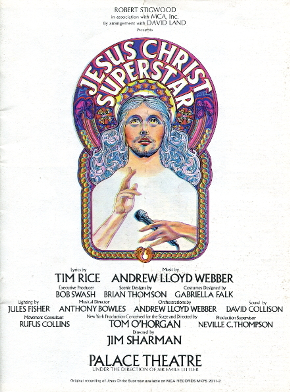 Jesus Christ Superstar: Souvenir Program And Libretto / Andrew Lloyd Webber, Tim Rice, Robert Stigwood