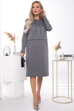 Платье "Комфортная осень" (грей) П7547 LT Collection (Акция)