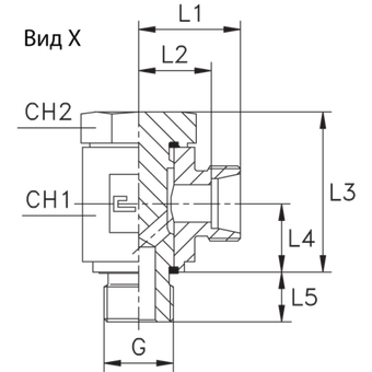 Соединение JE DS6 BSP 1/4 (корпус)