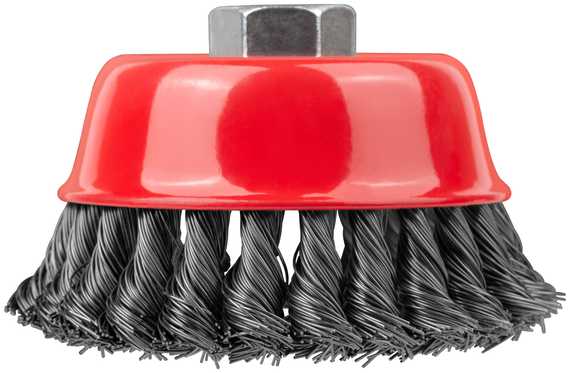 Корщетка-чашка, 100 мм, М14, стальная проволока FIT IT 39468