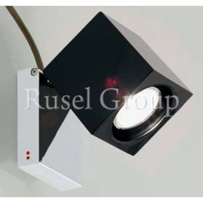 Настенно-потолочный светильник Fabbian Cubetto Black Glass D28 G03 02