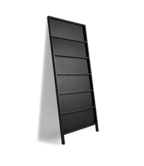 Стеллаж Oblique Big MOOOI массив дуба/бук black stained 1050х60х2860h