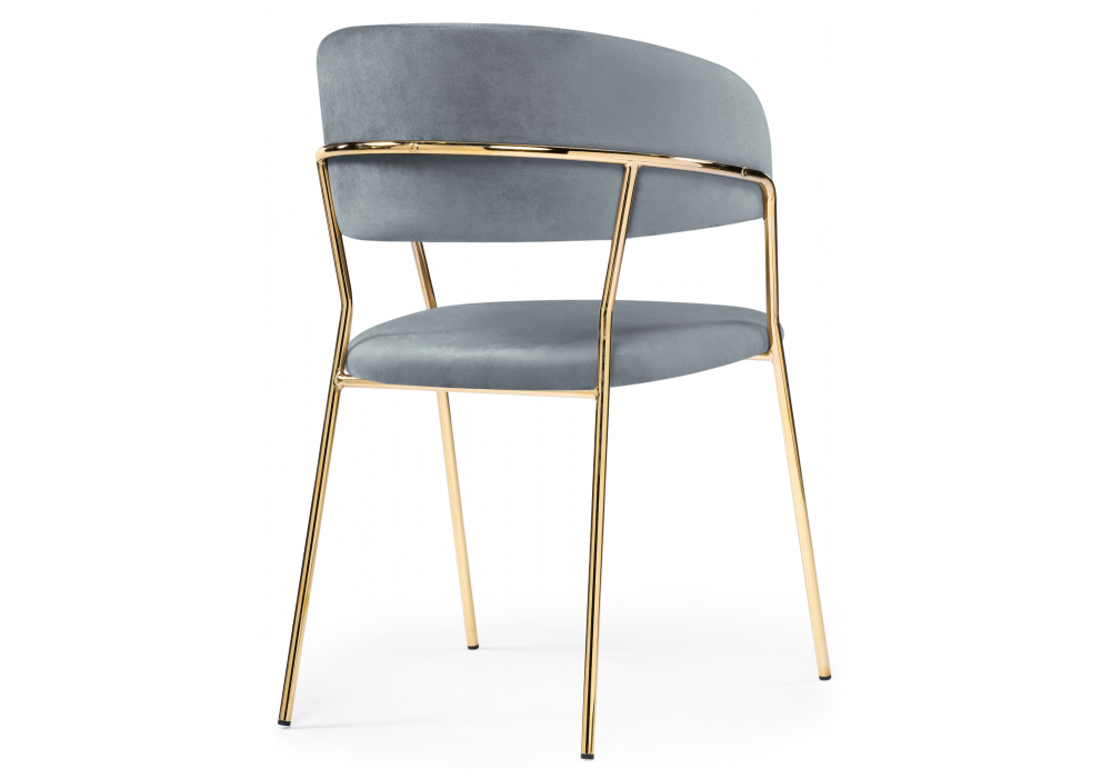 Стул на металлокаркасе Woodville Kamelia gold, gray