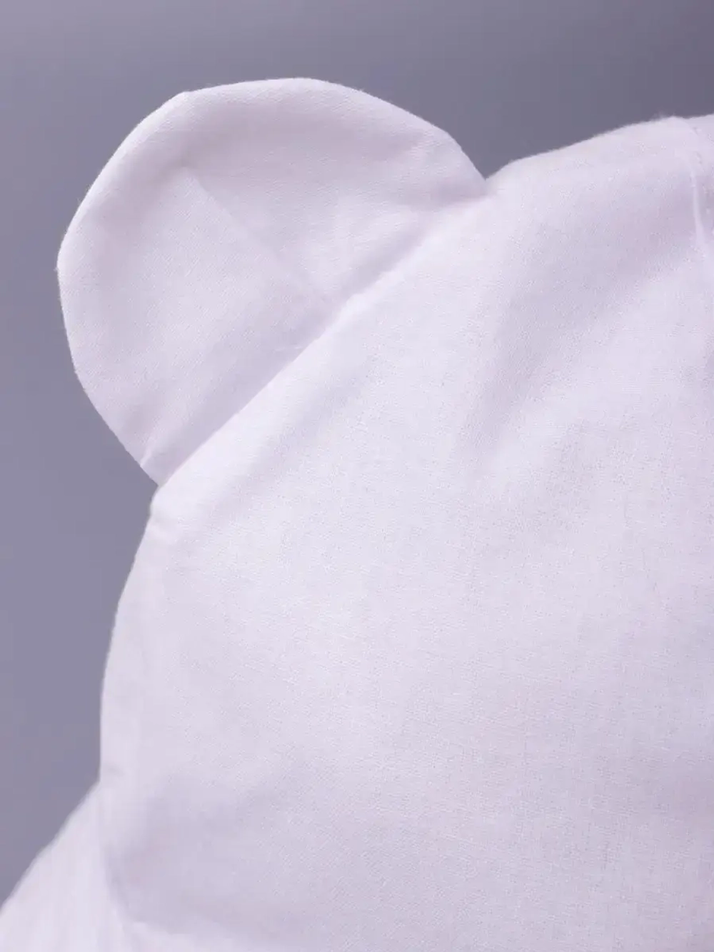 Детская белая панама на завязках пляжная