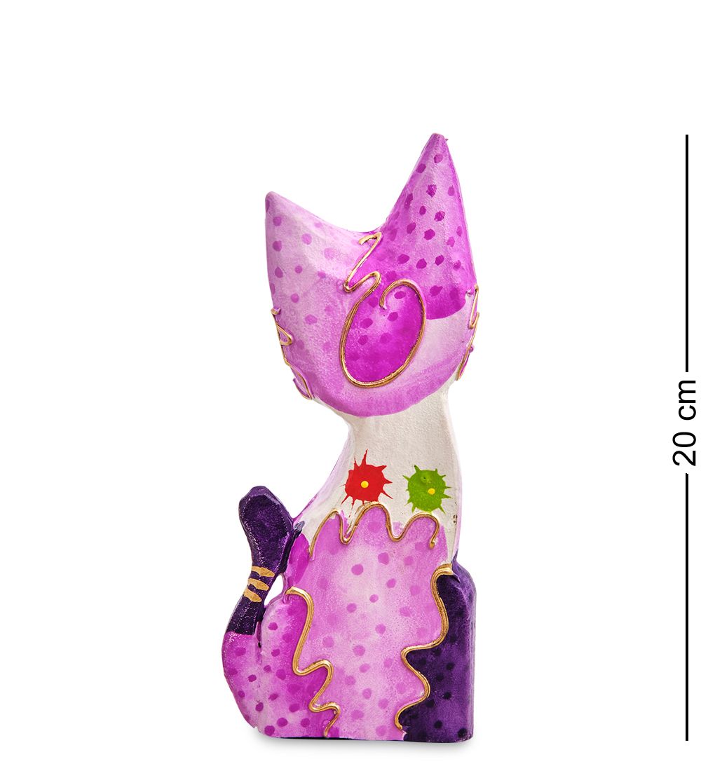 Decor and Gift 99-458-01 Статуэтка «Кошка» 20 см (албезия, о.Бали)