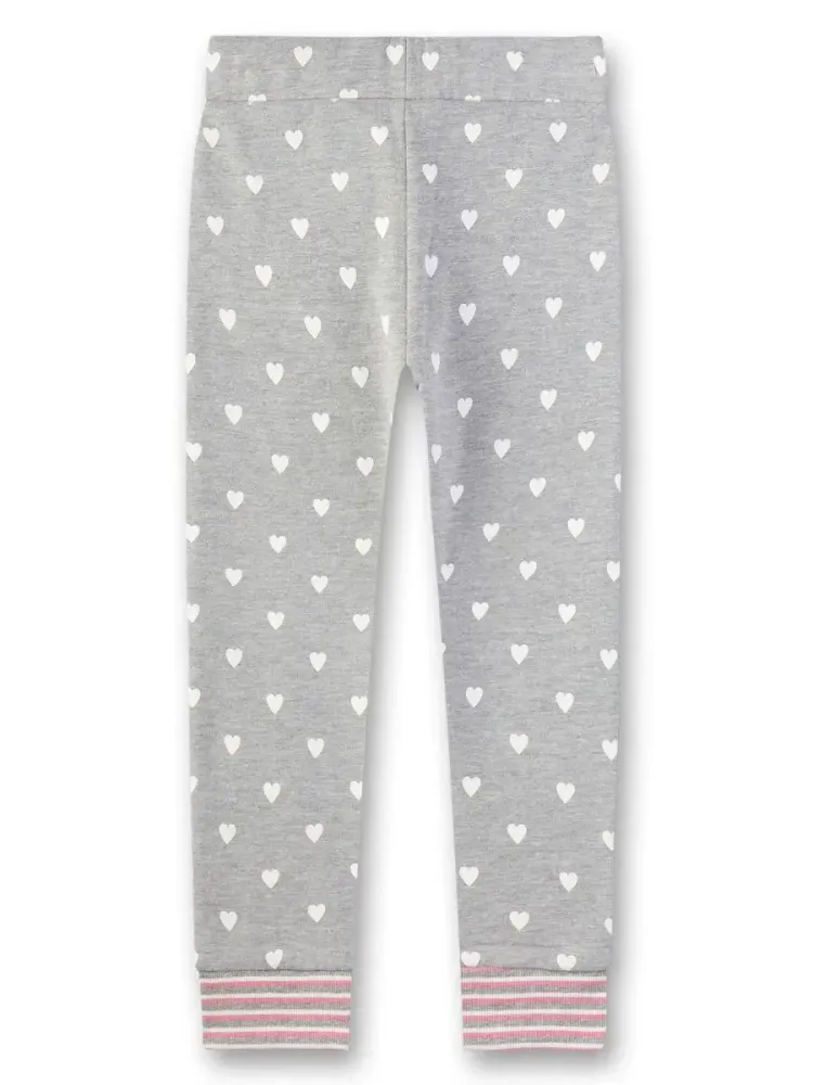 Трикотажные брюки Sanetta с сердечками