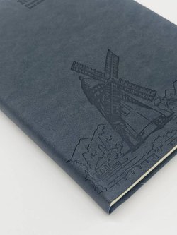 Блокнот 112 л. В5 25*17,5 см лин. т.серый (7674-7)