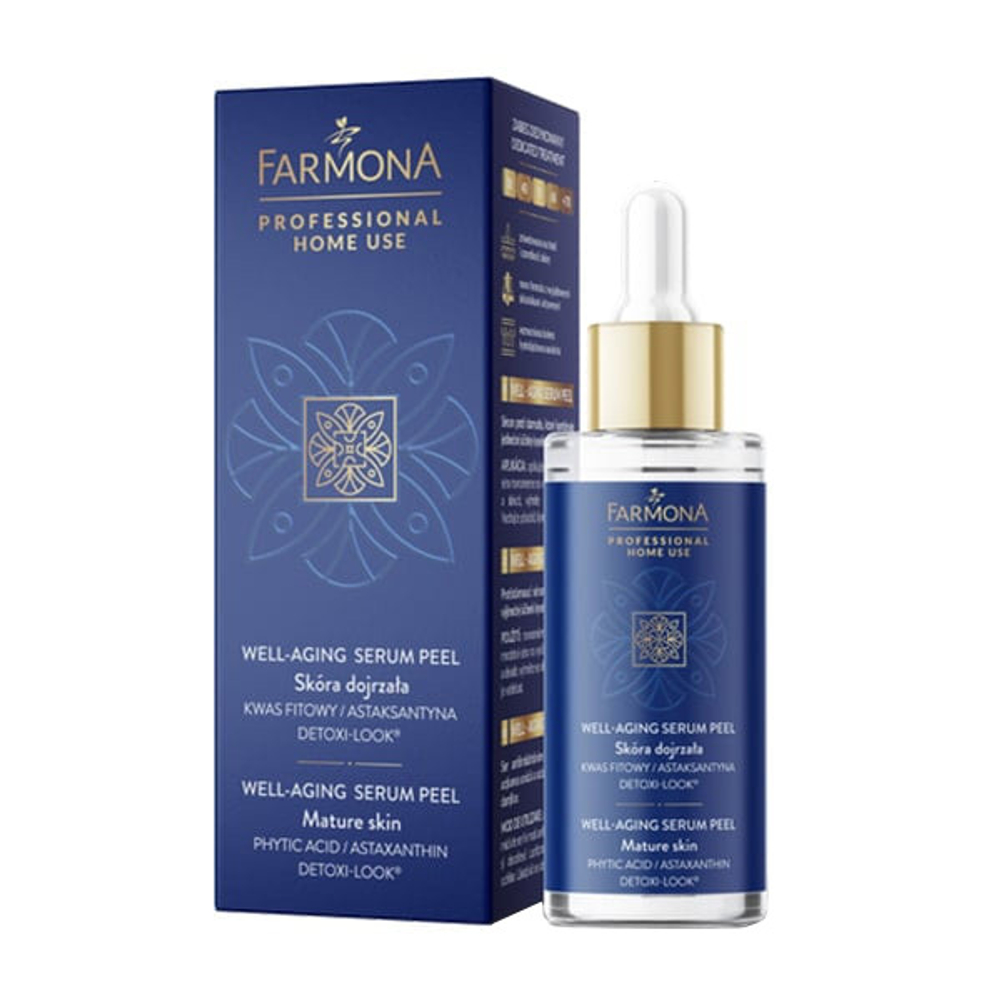 Увлажняющая антивозрастная сыворотка-пилинг Farmona Professional Home Use Rejuvenating Well-Ageing Serum Peel 30мл