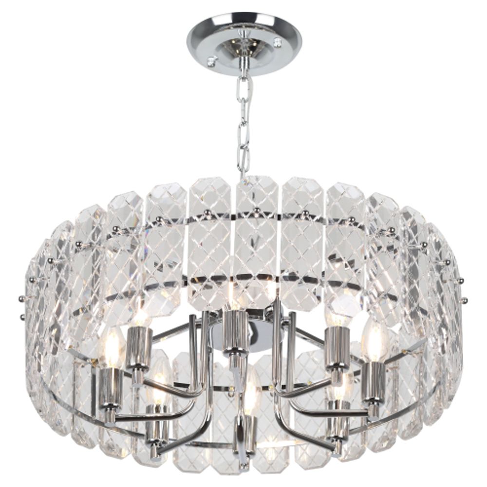 Люстра Rivoli Whitney 1050-308 8 х Е14 40 Вт хрусталь