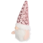 Сувенир новогодний «Новогодний лесовичок» 7*15*5 см, Розовый (с подсветкой)