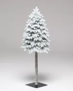 Заснеженная Елка на ножке-стволе "Валдайская" (Литая хвоя) от 1,5 до 2,1 м