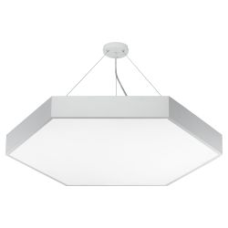 Светильник LED ЭРА Geometria SPO-122-W-40K-066 Hexagon 66Вт 4000К 5300Лм 800*800*80 белый подвесной драйвер внутри