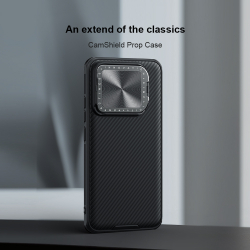 Чехол с металлической откидной крышкой для камеры на смартфон Xiaomi 14 Pro от Nillkin, серия CamShield Prop Case