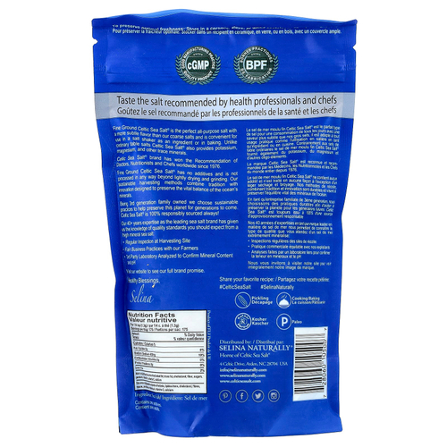 Celtic Sea Salt, Fine Помол, смесь жизненно важных минералов, 227 г (1/2 фунта)