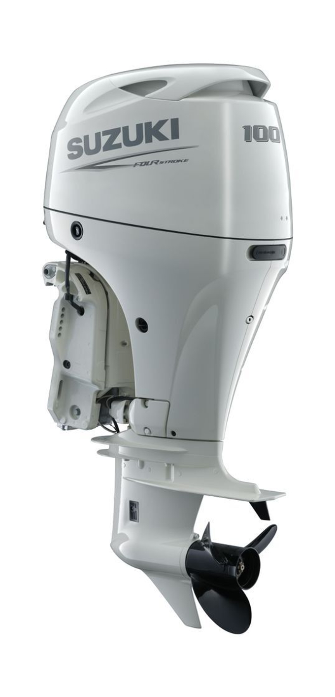 Мотор лодочный Suzuki DF100BTX, белый