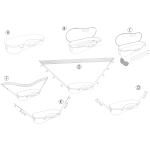 Сетка складная для игры в бадминтон, 300*150 см, красный-черный