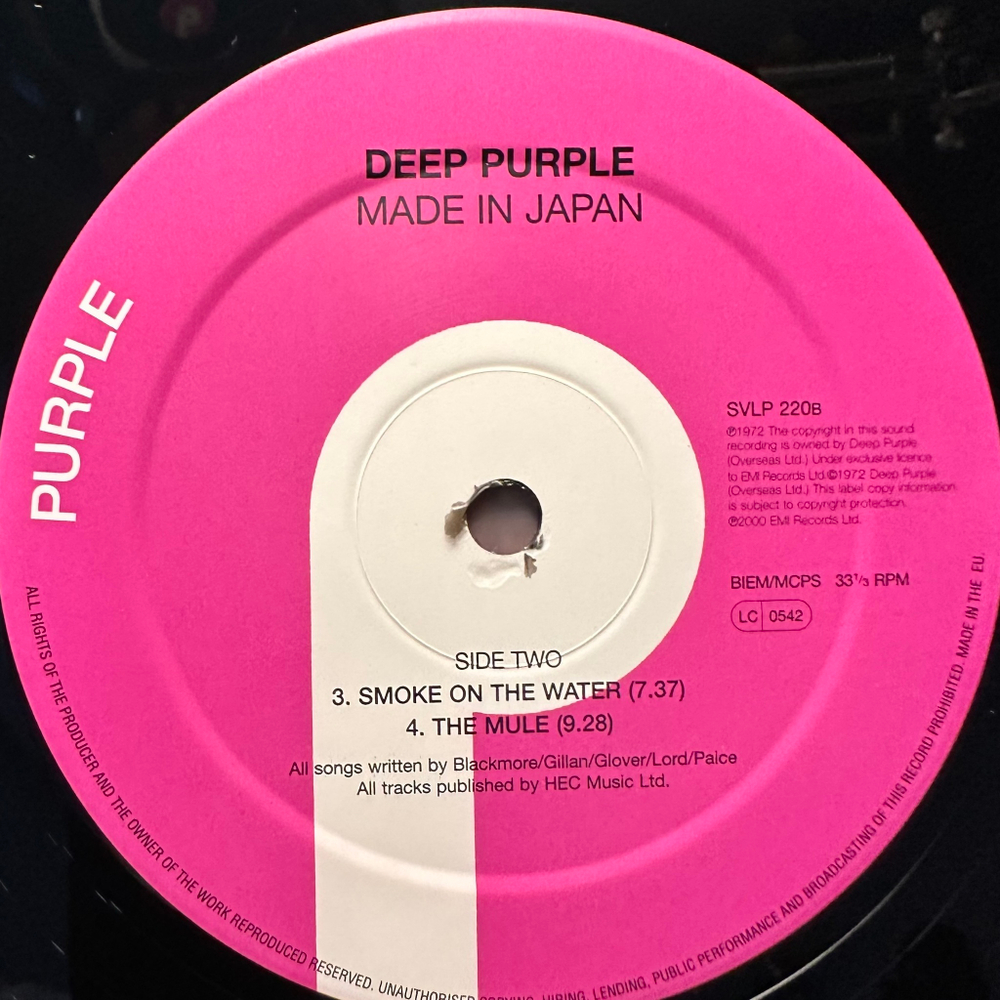 Deep Purple - Made In Japan 2LP (Англия 2000г.)