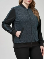 Бомбер с люрексом больших размеров