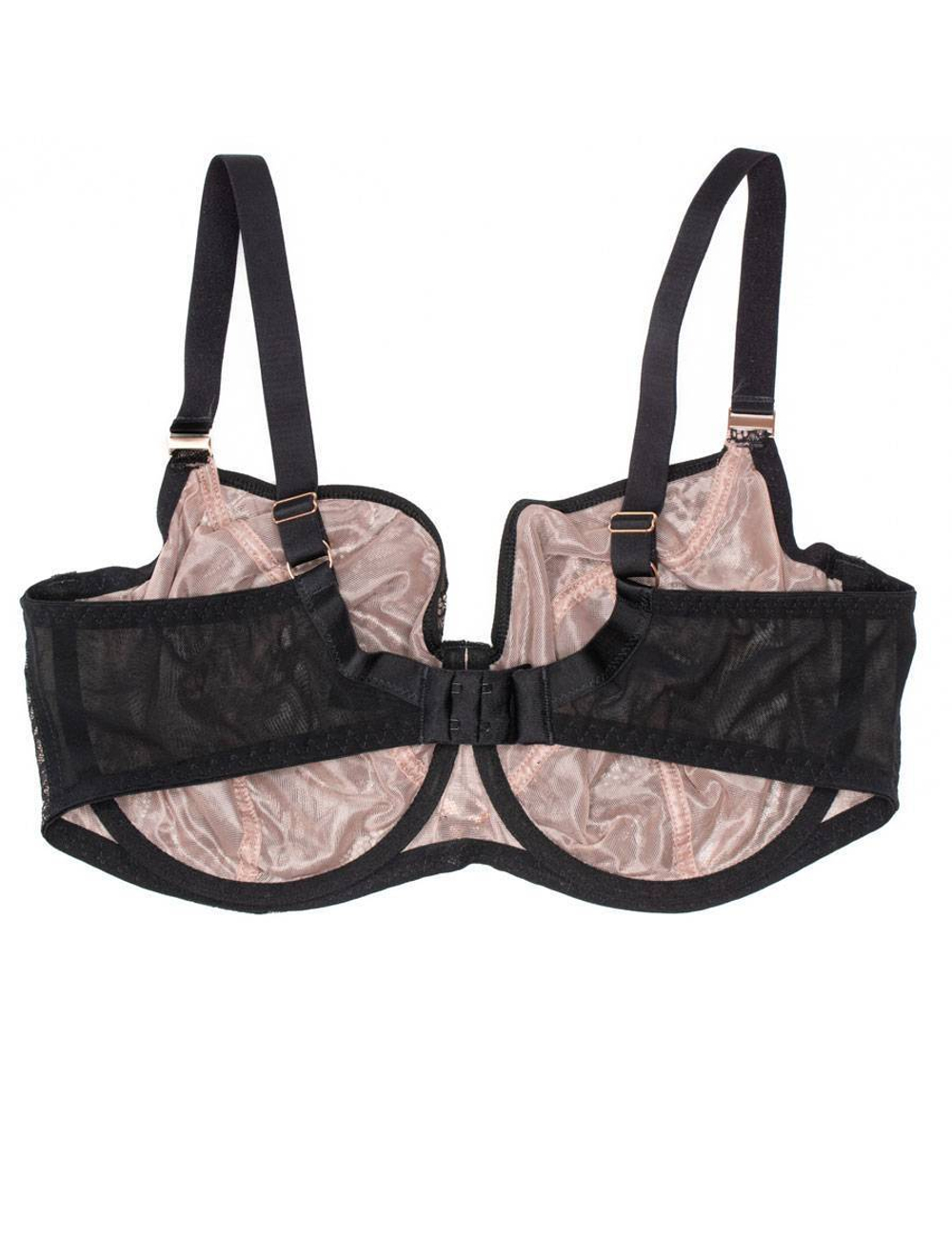 Бюстгальтер с мягкими гипюровыми чашками (Размер: 100D) (Цвет: черный)