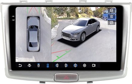 Магнитола для Haval H6 2014+ - FarCar BX10-360-9504 монитор 10.36" 2K QLED на Android 13, 6Гб+128Гб, CarPlay, 4G SIM-слот, 4 камеры в комплекте