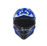 Шлем кроссовый AiM JK803S Blue/White, M