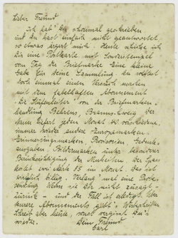 Почтовая карточка - Германия - 1937 г. Подписана, прошла почту