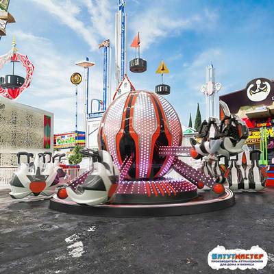 Детская карусель «Танец паука» 8 кабинок, 16 мест, 11×11×4 м