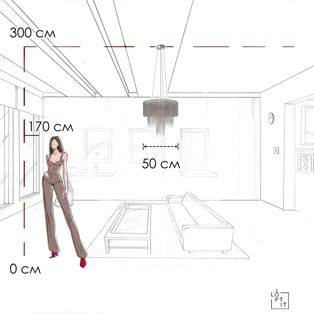 Подвесная люстра Loft It OPERA 10406/500