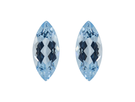 Аквамарин пара (маркиз 18.23 ct)